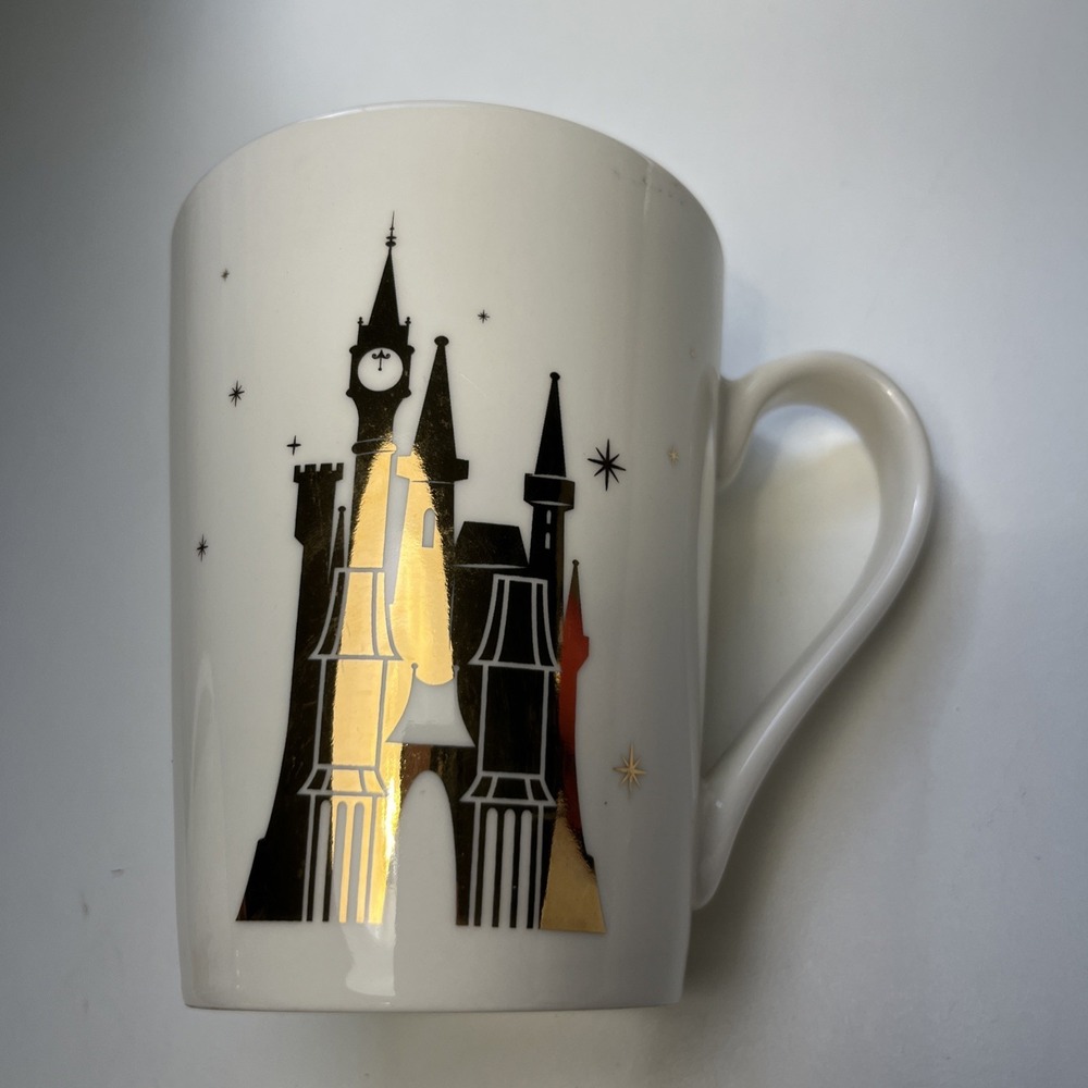 Cinderella Castle‎ Gold Ceramic Mug A Dream Is A Wish Your Heart Makes Disney